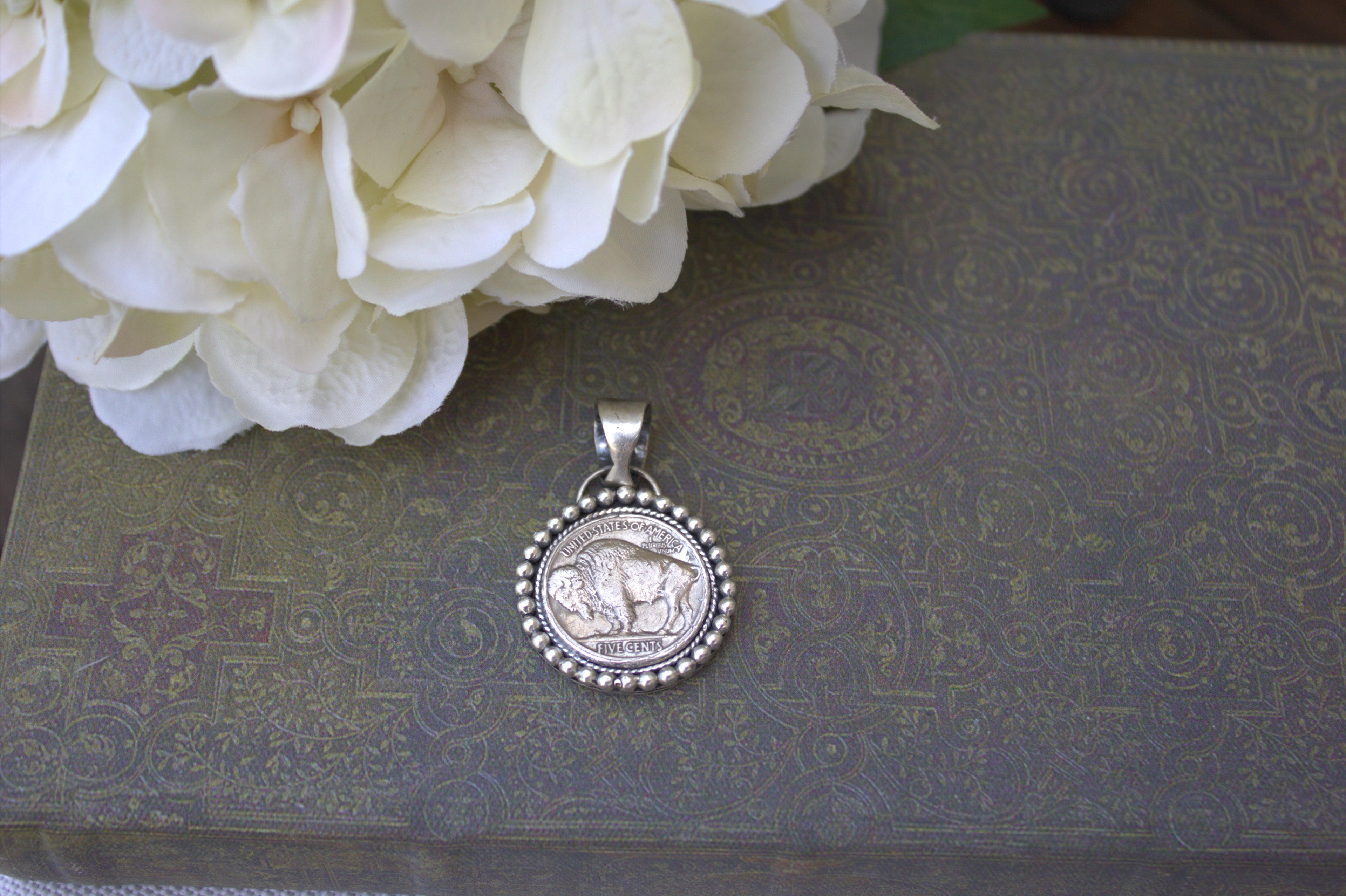Sterling Silver Buffalo Nickel Pendant