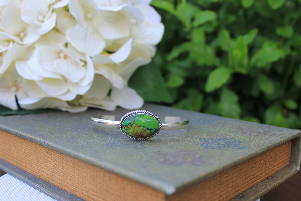 Kingman Mohave Green Stacker Bracelet