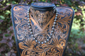 17" - 19" Smooth and Corrugated Round Navajo Style 925 Sterling Silver Oxidized Beads