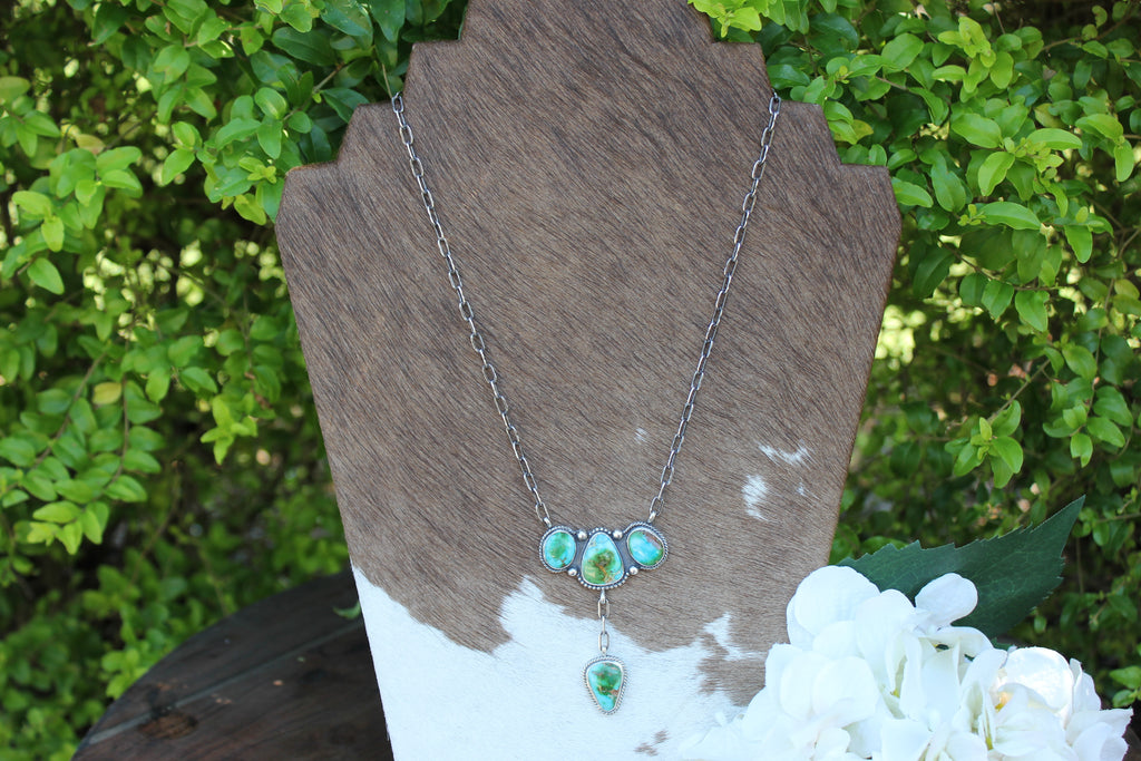 Sonoran Mountain 4 Stone Necklace 17"