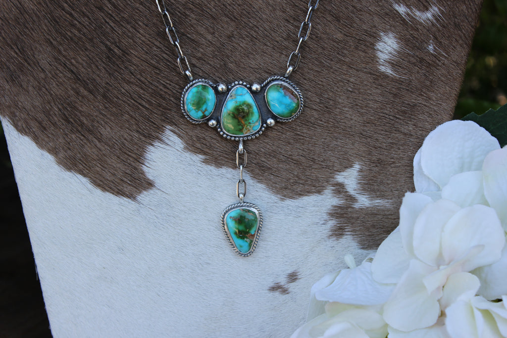 Sonoran Mountain 4 Stone Necklace 17"