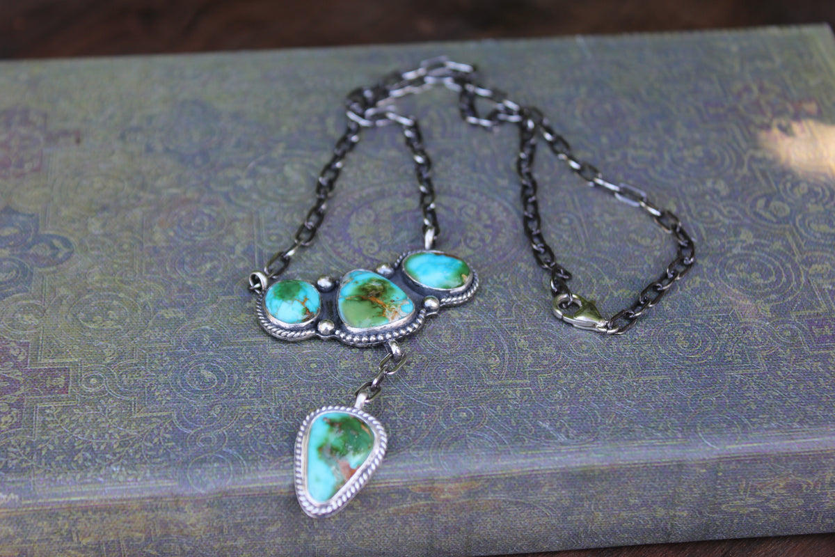 Sonoran Mountain 4 Stone Necklace 17"