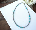 16" Turquoise and Sterling Necklace