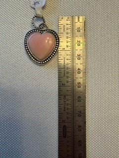 Pink Conch & Navajo Style Sterling Silver Pendant