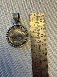 Sterling Silver Buffalo Nickel Pendant